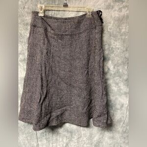 Anne Klein Womens knee Skirt Knit Black & White A-Line, flecks of color